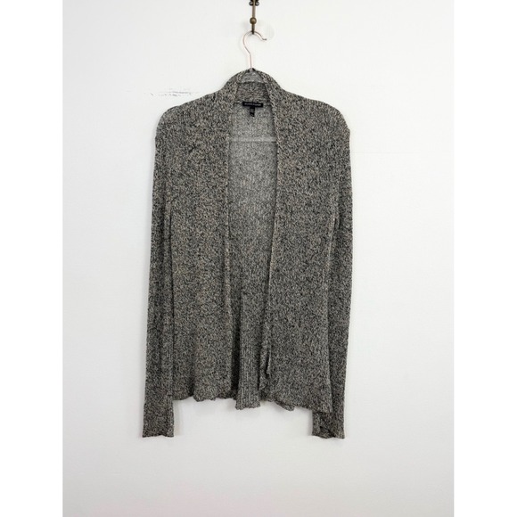 Eileen Fisher Sweaters - Eileen Fisher Organic Linen Wool Open Front Cardigan Marled Gray Size M
